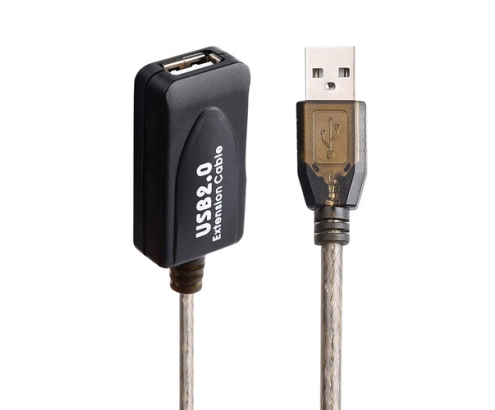 Ewent EW1022 cable USB 15 m USB 2.0 USB A Negro