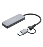 Ewent EW1151 hub de interfaz USB Tipo C 10000 Mbit/s Gris