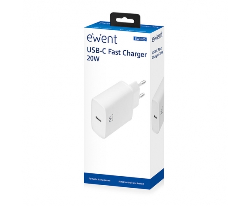 Ewent EW1320 cargador de dispositivo móvil Blanco Interior