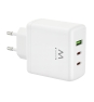 Ewent EW1333 cargador de dispositivo móvil Universal Blanco Corriente alterna Carga rápida Interior