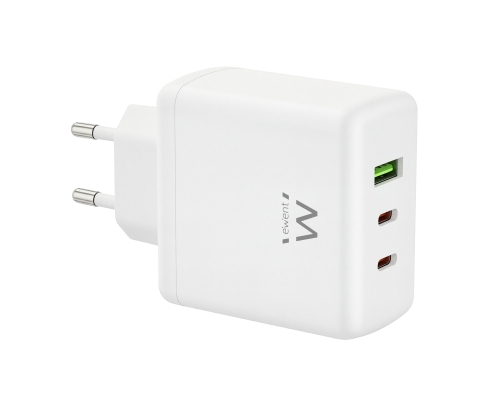 Ewent EW1333 cargador de dispositivo móvil Universal Blanco Corriente alterna Carga rápida Interior