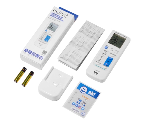Ewent EW1579 mando a distancia Aire Acondicionado Botones