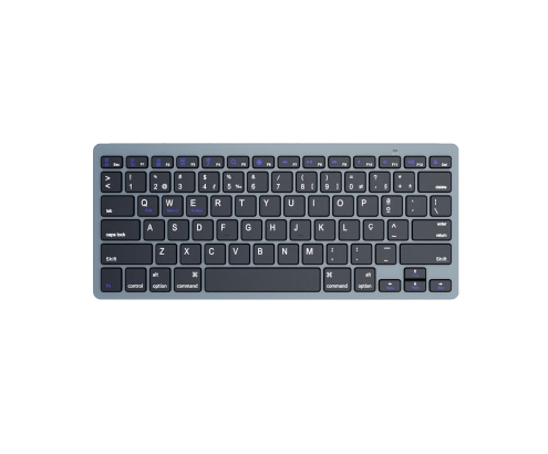 Ewent EW3120 teclado Universal Bluetooth QWERTY Portugués Negro, Gris