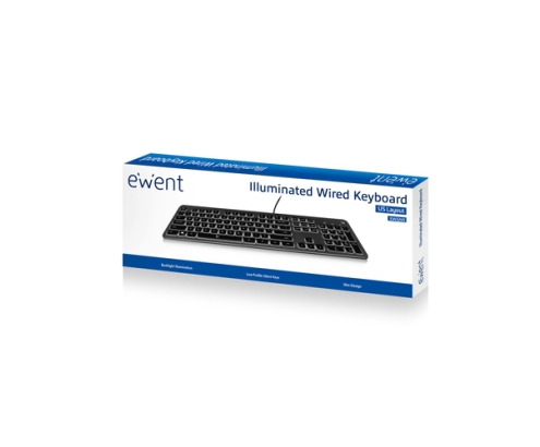 Ewent EW3270 teclado Universal USB QWERTY Portugués Negro
