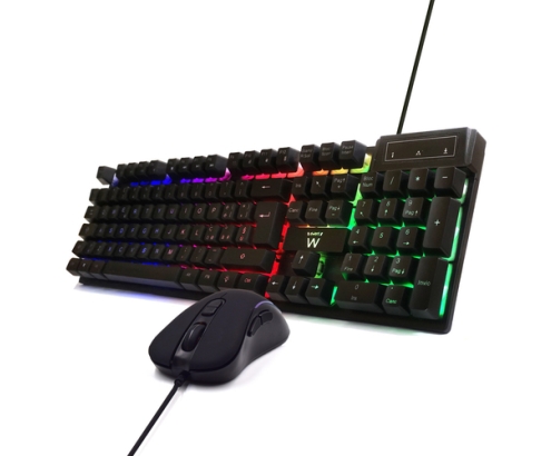 Ewent PL3200 teclado Ratón incluido Juego USB QWERTY Italiano Negro