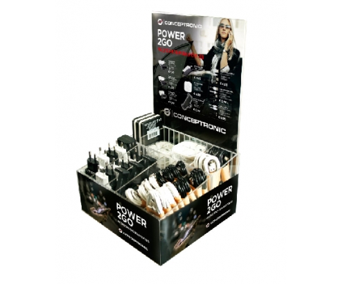 EXPOSITOR ACRILICO CONCEPTRONIC POWER2GO CTP2GBOXES  