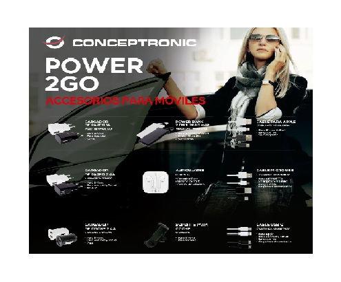 EXPOSITOR ACRILICO CONCEPTRONIC POWER2GO CTP2GBOXES  