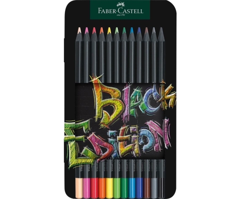 Faber-Castell 116413 lápiz de color Beige, Negro, Azul, Marrón, Verde, Gris, Azul claro, Verde claro, Naranja, Rosa, Rojo, Amarillo 12 pieza(s)