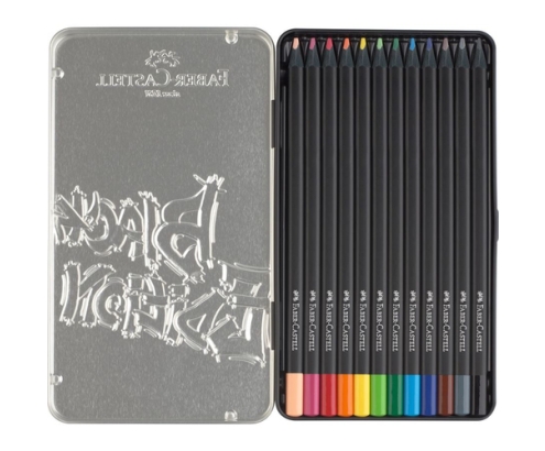 Faber-Castell 116413 lápiz de color Beige, Negro, Azul, Marrón, Verde, Gris, Azul claro, Verde claro, Naranja, Rosa, Rojo, Amarillo 12 pieza(s)