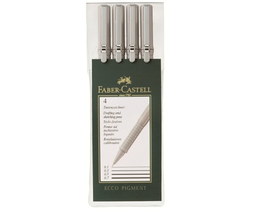 Faber-Castell 166004 rotulador de punta fina 4 pieza(s)