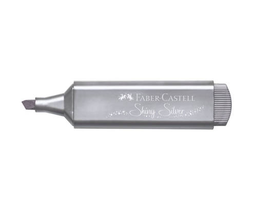 Faber Castell textliner 46 Caja de marcadores fluorescentes plata metalico
