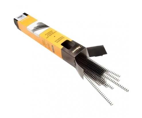 FELLOWES 5110001 ESPIRALES METALICAS 6MM CAJA 100 UNIDADES PARA MAQUINAS DE PASO 5:1 - 59 AGUJEROS