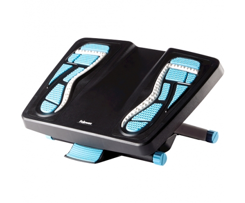 Fellowes 8068001 soporte para el apoyo de pies Azul, Carbón vegetal, Gris