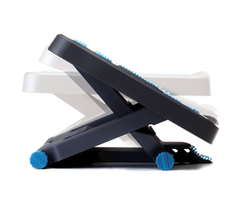 Fellowes 8068001 soporte para el apoyo de pies Azul, Carbón vegetal, Gris