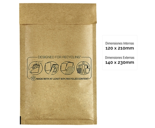 Fellowes Bolsa Acolchada Burbujas Bankers Box Nº 12 (120x210) Pack 10 Uds