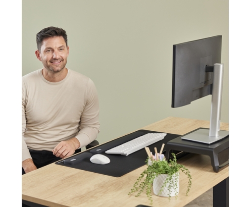 Fellowes Breyta descansa muñecas Silicona Negro
