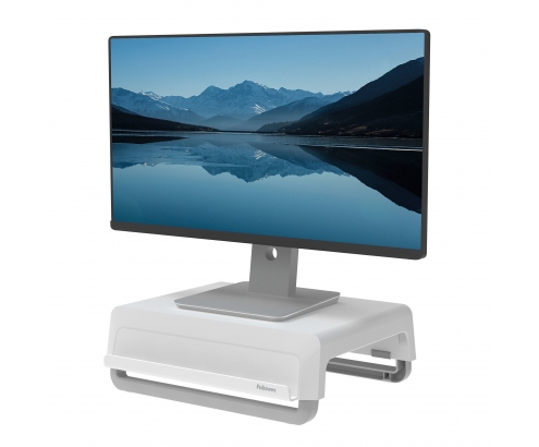 Fellowes Breyta Monitor StÍ¤nder tragbar mit Handgriff weiÍŸ Gris, Blanco Escritorio