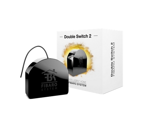 Fibaro FGS-223 ZW5 alimentación del relé Negro