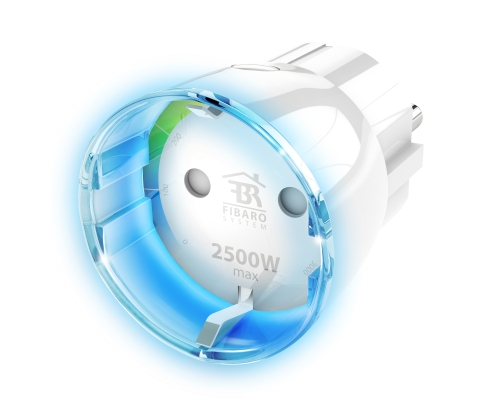 Fibaro FIBEFGWPF-102-5 adaptador de enchufe eléctrico Tipo F Blanco
