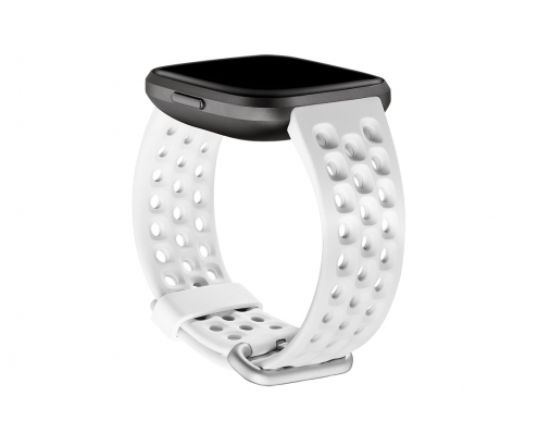 Fitbit FB171SBWTL Accesorios para dispositivos vestibles inteligentes Grupo de rock Blanco Aluminio, Elastómero
