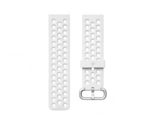 Fitbit FB171SBWTS Accesorios para dispositivos vestibles inteligentes Grupo de rock Blanco Aluminio, Elastómero
