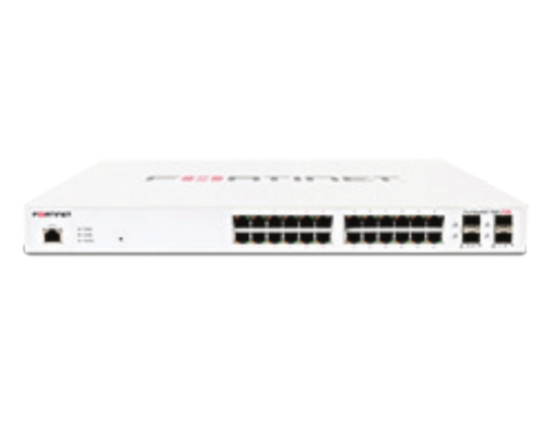 Fortinet FS-124E-POE switch Gestionado L2 Gigabit Ethernet (10/100/1000) Energía sobre Ethernet (PoE) 1U Blanco
