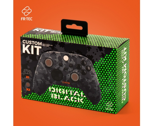 FR-TEC Pack Funda + Grips Camuflaje Negro para Mando Xbox Series X/S