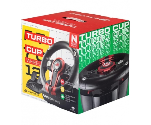 FR-TEC Turbo Cup Volante y Pedales para Nintendo Switch/PC