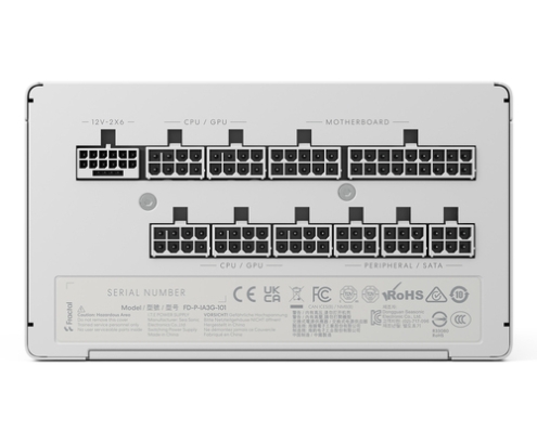 Fractal Design Ion 3 Gold 1000W unidad de fuente de alimentación 24-pin ATX ATX Blanco