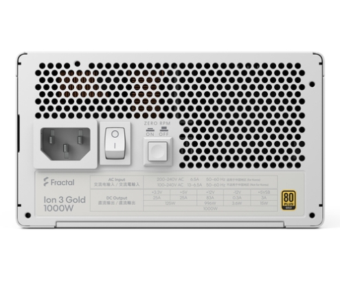 Fractal Design Ion 3 Gold 1000W unidad de fuente de alimentación 24-pin ATX ATX Blanco