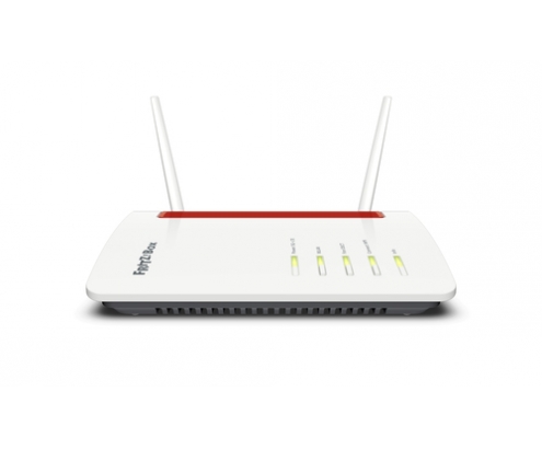 FRITZ!Box 6850 5G router inalámbrico Gigabit Ethernet Doble banda (2,4 GHz / 5 GHz) Negro, Rojo, Blanco