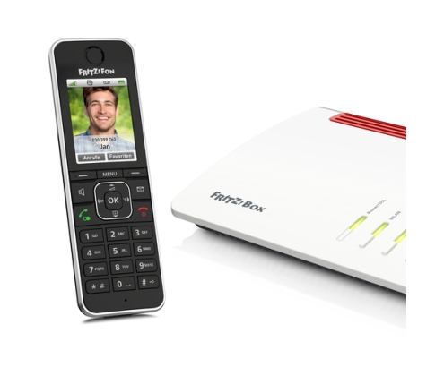 FRITZ!Fon C6 Teléfono DECT Identificador de llamadas Negro