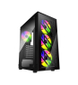 FSP CMT192 Carcasa Midi Tower mITX, mATX, ATX NegroFixed RGB