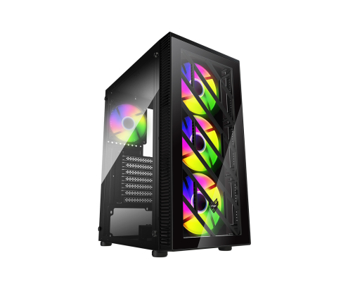 FSP CMT192 Carcasa Midi Tower mITX, mATX, ATX NegroFixed RGB
