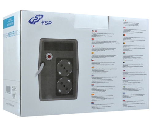 FSP FP 800 sistema de alimentación ininterrumpida (UPS) 0,8 kVA 480 W 2 salidas AC