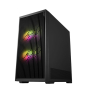 FSP M330-BA Carcasa Midi Tower mITX, mATX, ATX Negro ARGB
