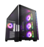 FSP M580-BA Carcasa Midi Tower mITX, mATX Negro ARGB