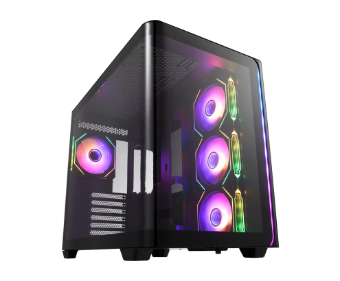 FSP M580-BA Carcasa Midi Tower mITX, mATX Negro ARGB