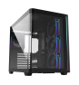 FSP M580-BP Plus Carcasa Midi Tower mITX, mATX Negro ARGB