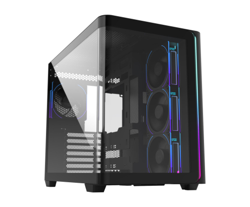 FSP M580-BP Plus Carcasa Midi Tower mITX, mATX Negro ARGB