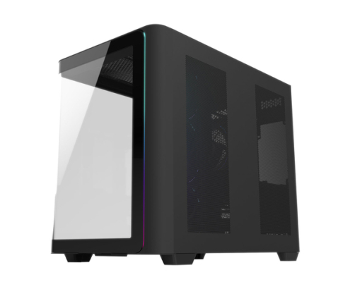 FSP M580-BP Plus Carcasa Midi Tower mITX, mATX Negro ARGB