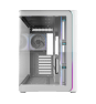 FSP M580-WP Plus Carcasa Midi Tower mITX, mATX Blanco ARGB