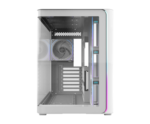 FSP M580-WP Plus Carcasa Midi Tower mITX, mATX Blanco ARGB