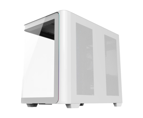 FSP M580-WP Plus Carcasa Midi Tower mITX, mATX Blanco ARGB