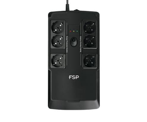 FSP NanoFit 800 sistema de alimentación ininterrumpida (UPS) En espera (Fuera de línea) o Standby (Offline) 0,8 kVA 480 W 6 salidas AC