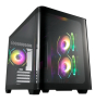 FSP S380-BA Carcasa Mini Tower mITX, mATX Negro ARGB