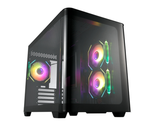 FSP S380-BA Carcasa Mini Tower mITX, mATX Negro ARGB