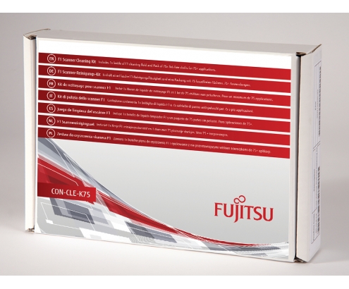 Fujitsu CON-CLE-K75 kit de limpieza para computadora Escáner Paños secos para limpieza de equipos