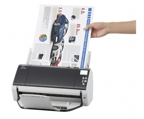 Fujitsu fi-7460 Alimentador automático de documentos (ADF) + escáner de alimentación manual 600 x 600 DPI A3 Gris, Blanco