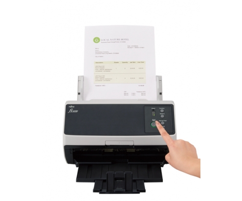 Fujitsu FI-8150 Alimentador automático de documentos (ADF) + escáner de alimentación manual 600 x 600 DPI A4 Negro, Gris